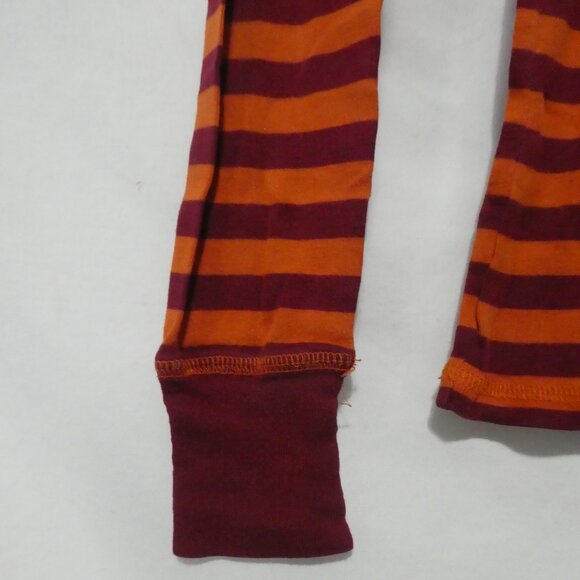 DELIA'S | xs - extra small | Striped Orange and Burgundy Long Sleeve Shirt - Picture 6 of 15